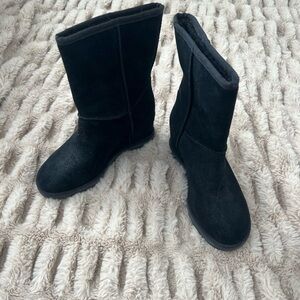 Ugg Classic Femme Hidden Wedge Black Boot Womens Size 7